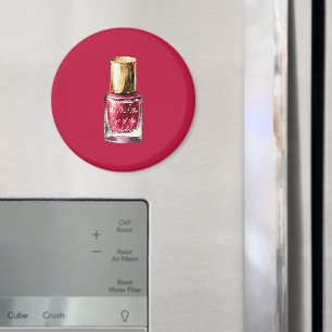 Rote Nagellack Schönheit ist Zitat Magnet