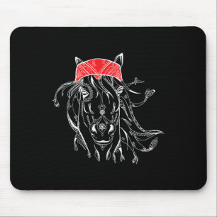 Rote Ndana Horseck Reiten Pony Lover Gi Mousepad