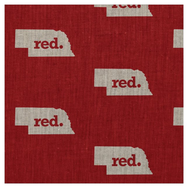 ROTE NEBRASKA STOFF (Muster)