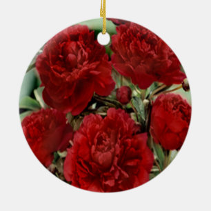 Rote Nelke Blume Ornament