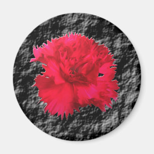 Rote Nelken-Blumenfantasie-Magnet Magnet