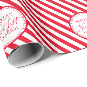 Rote Nizza Liste Mitglied von Weihnachten genehmig Geschenkpapier