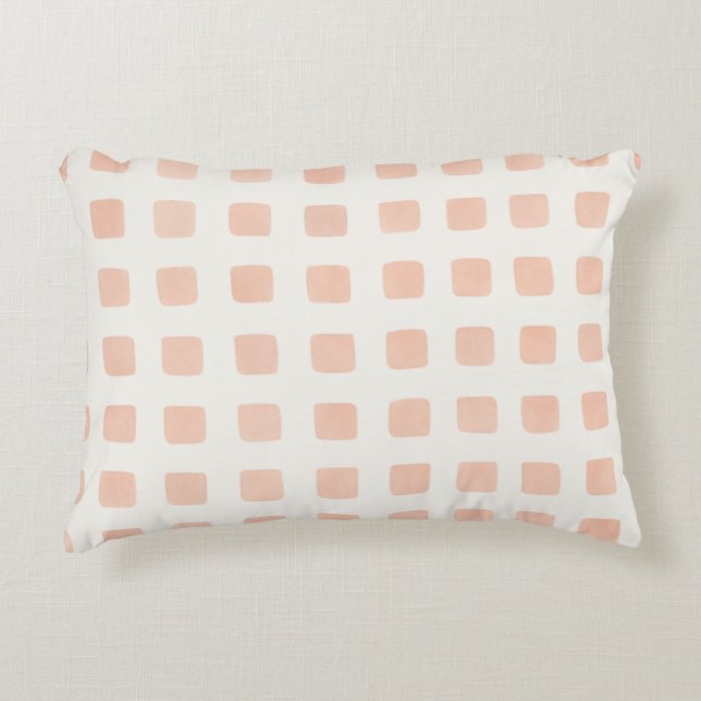 Röte Nordic Dots Dekokissen (Vorderseite)