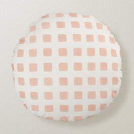 Röte Nordic Dots Rundes Kissen