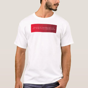 Rote Ombre Streifen, Malerei und Dekoratorwerbung T-Shirt