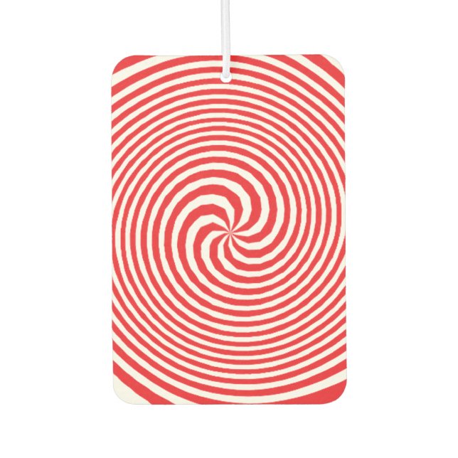 rote optische Illusion Autolufterfrischer (Vorderseite)