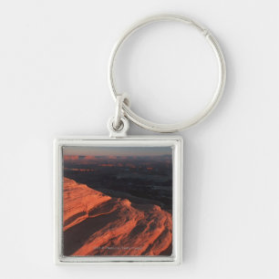 Rote orange Felsen-Seite in Utah Schlüsselanhänger