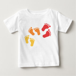 ROTE ORANGE GELBE BABY FEET T-SHIRT