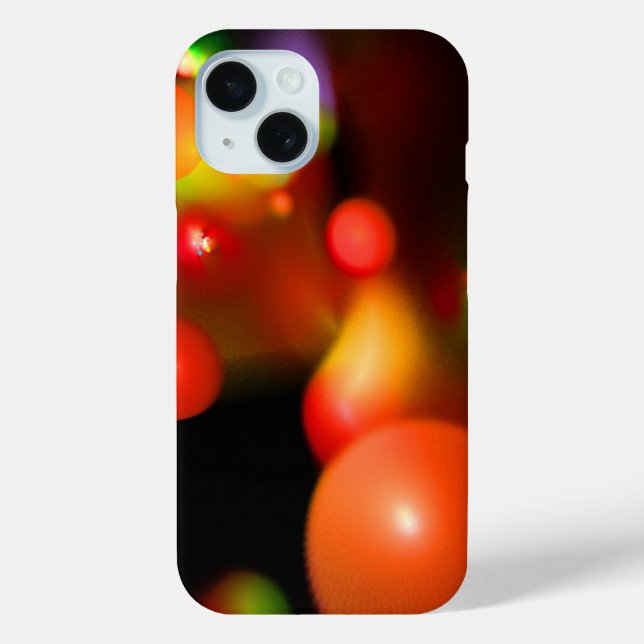 ROTE ORANGE-GELBE-FRAKTAL-SCHWARZEN Case-Mate iPhone HÜLLE (Rückseite)