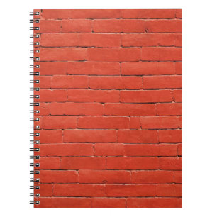 Rote Orange Wand Notizblock