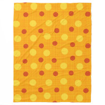 ROTE ORANGE YELLOW AUTUMN POLKA DOTS