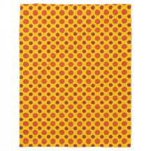 ROTE ORANGE YELLOW AUTUMN POLKA DOTS