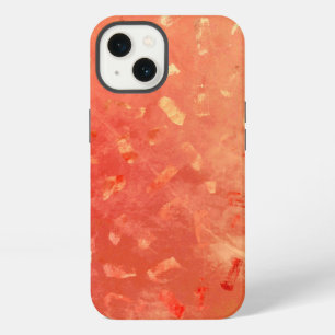 Rote & orangefarbene falsche Gold-Glitter-Textur iPhone 13 Hülle