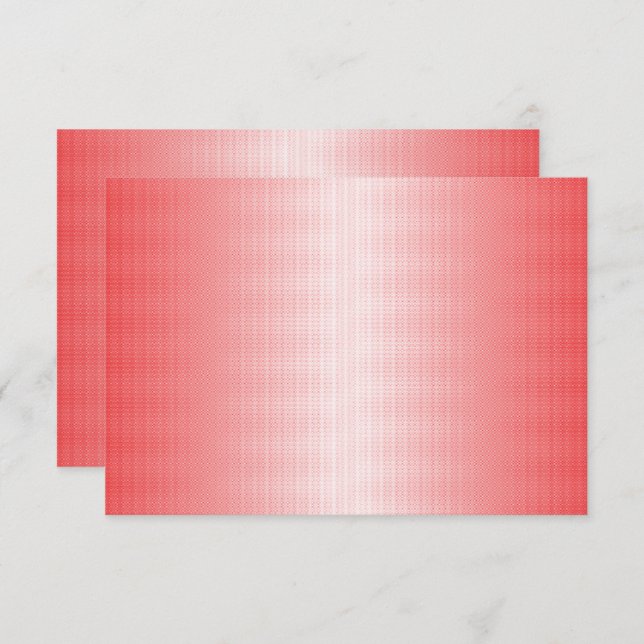 Rote, orangefarbene und rosa Pinselstriche vermisc Dankeskarte (Vorne/Hinten)