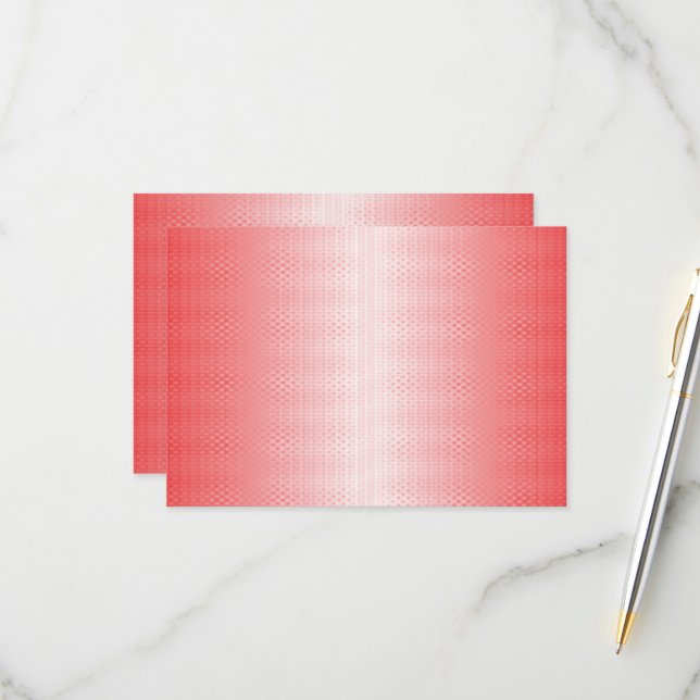 Rote, orangefarbene und rosa Pinselstriche vermisc RSVP Karte (Vorderseite/Rückseite Beispiel)