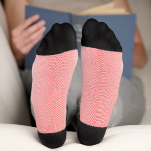 Rote, orangefarbene und rosa Pinselstriche vermisc Socken