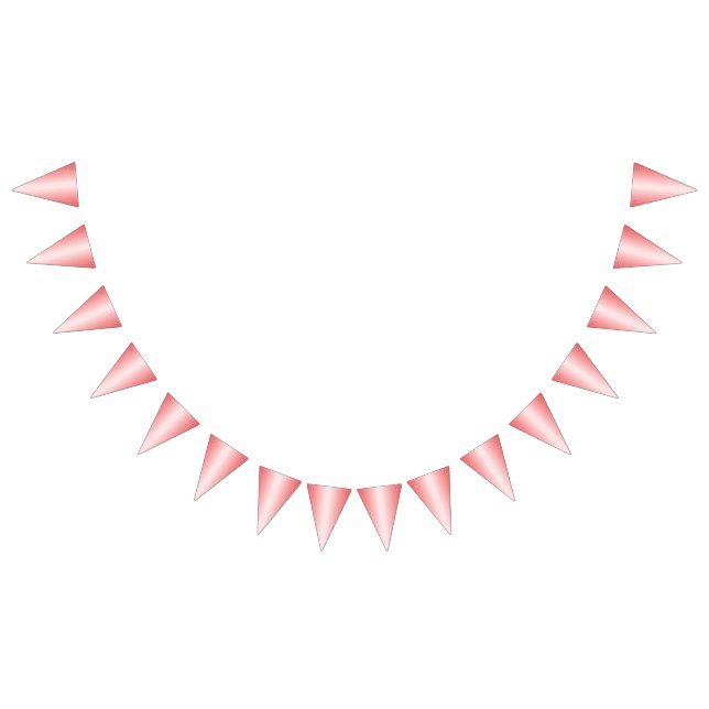 Rote, orangefarbene und rosa Pinselstriche vermisc Wimpelkette (Alle)