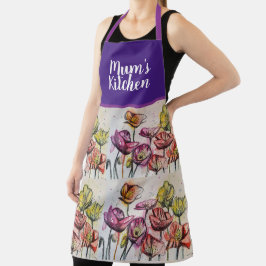 Rote Orangenmohnblume Blume Poppies Blumengestein Schürze