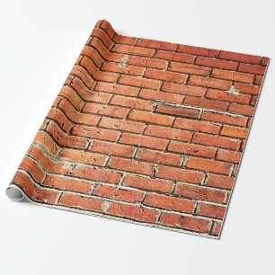 Rote Orangenziegelwand mit hoher Belichtung Geschenkpapier