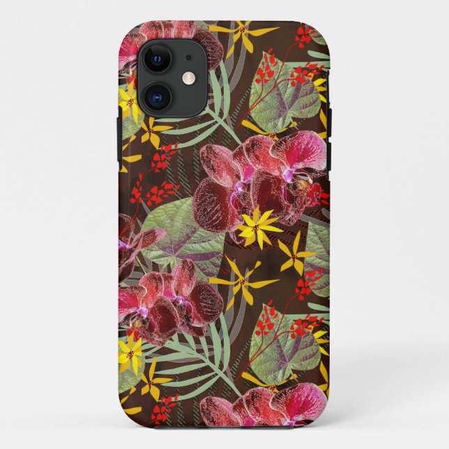 Rote Orchideen. Servietten Case-Mate iPhone Hülle (Rückseite)