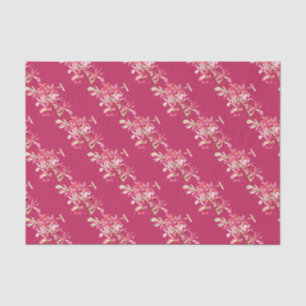 Rote Orchideenverpackung Blume Aquarellkunst Seidenpapier