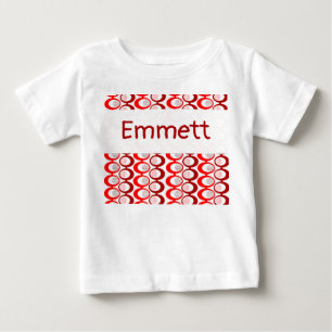 Rote Ovale Baby T-shirt