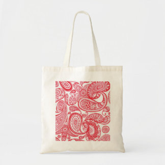 Rote Paisley-Tasche Tragetasche