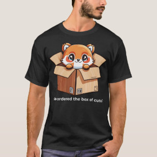 Rote Panda-Lieferbox des Süßen 1 T-Shirt
