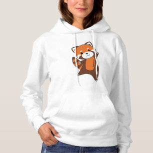 Rote Panda Niedlicher Tiere für Kinder Kawaii Hoodie