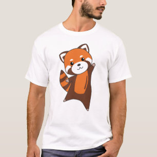 Rote Panda Niedlicher Tiere für Kinder Kawaii T-Shirt