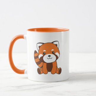 Rote Panda Niedlicher Tiere für Kinder Kawaii Tasse