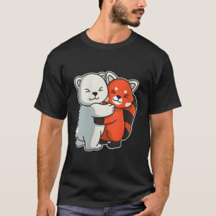 Rote Panda- und Polarbären-Tiere — Tierquälerei T-Shirt