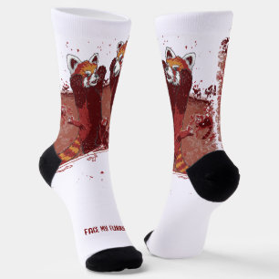 Rote Panda Wut Socken