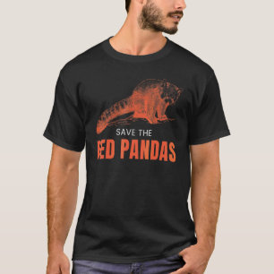 Rote Pandas retten Rotes Panda-Tier Grafik T-Shirt