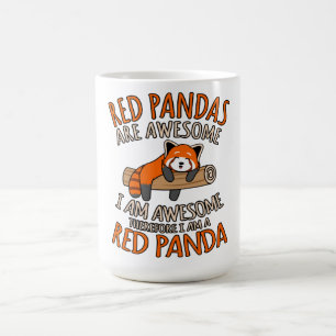 Rote Pandas sind Phantastische Niedliche Panda fü Kaffeetasse