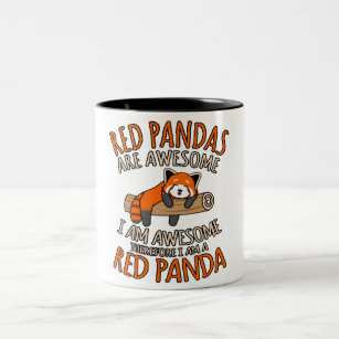 Rote Pandas sind Phantastische Niedliche Panda für Zweifarbige Tasse