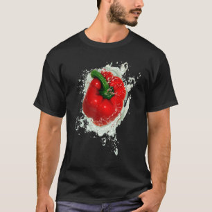 Rote Paprika Spritzer T-Shirt