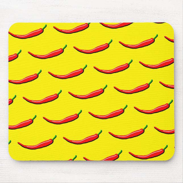 Rote Paprikas Mousepad (Vorne)