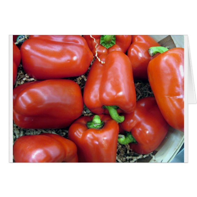 Rote Paprikaschoten (Vorderseite (Horizontal))