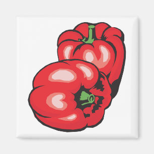 rote Paprikaschoten Magnet