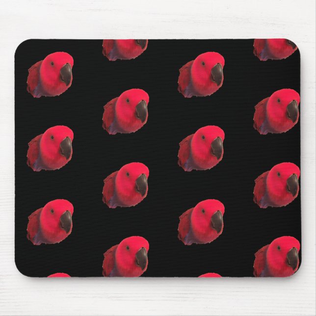 ROTE PARROS MOUSEPAD Black (Vorne)