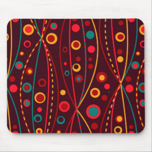 Rote Partikel Mousepad