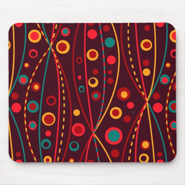 Rote Partikel Mousepad (Vorne)