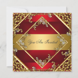 Rote Party Einladung