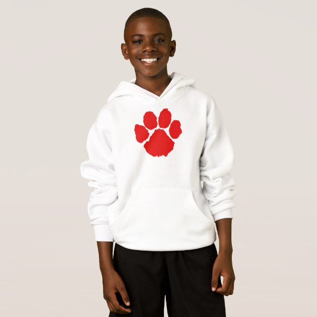 Rote Paw Hoodie (Vorne ganz)