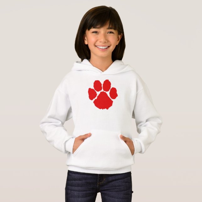 Rote Paw Hoodie (Vorne ganz)