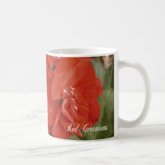 Rote Pelargoniekaffee-Tasse Kaffeetasse