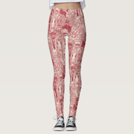 Rote Perle-Leggings Leggings