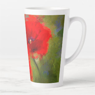 Rote Pflaumen Latte Tasse