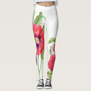 Rote Pflaumen Leggings